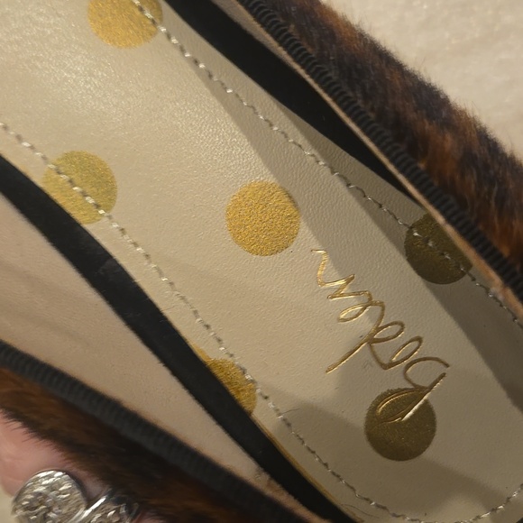 Boden Anthropologie Amelie Cheetah Print Calf Hair Flats with Mini Heel - Picture 8 of 13